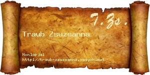 Traub Zsuzsanna névjegykártya
